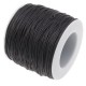 Wax cord 1.0 mm Black